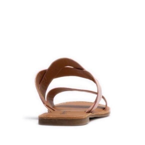 Tie Dye & Blush Double Band Slide Sandals - Picture 3 of 5